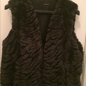 Dana Buchman Faux Fur Vest